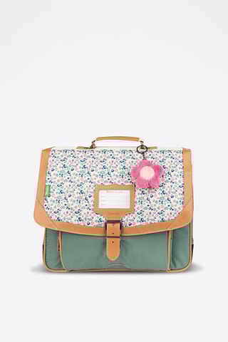 Cartable Iris 38 cm - Vert et blanc