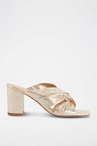 Leren Sandalen Goudkleurig