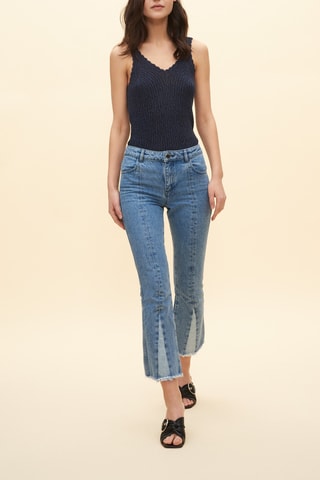 7/8 Jeans Bootcut Blauw