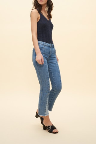 7/8 Jeans Bootcut Blauw