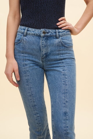 7/8 Jeans Bootcut Blauw