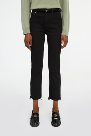 7/8 Jeans Slim Fit Zwart