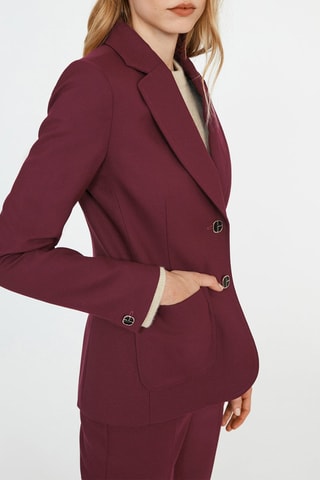 Blazer Bordeauxrood