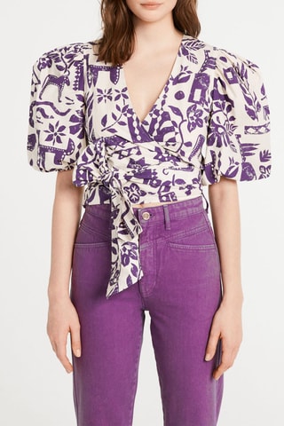 Crop Top Ecru en Lichtroze