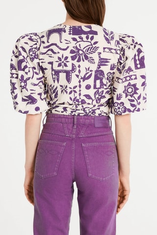 Crop Top Ecru en Lichtroze