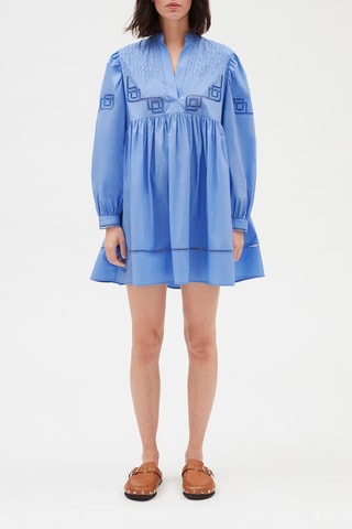 Korte Babydoll Jurk Blauw