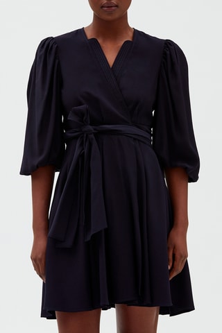 Wikkeljurk Marineblauw