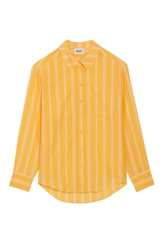 Zijden Blouse Oranje