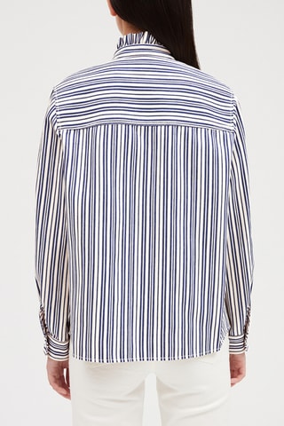 Blouse Wit en Blauw