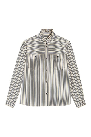 Blouse Wit en Blauw