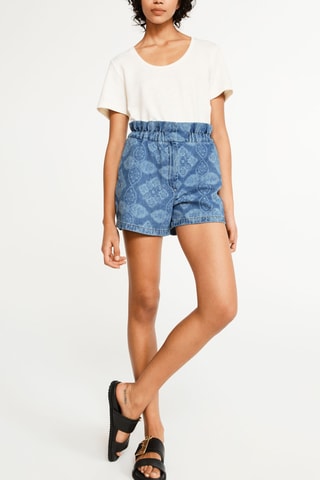 Spijkershort Blauw