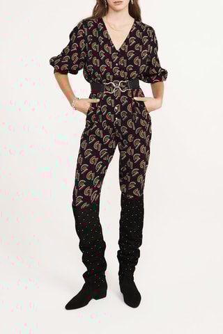 Jumpsuit Zwart en Rood