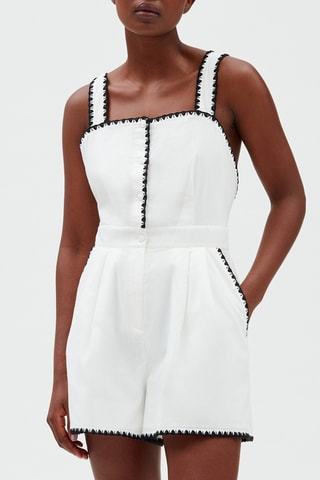 Playsuit Wit en Zwart