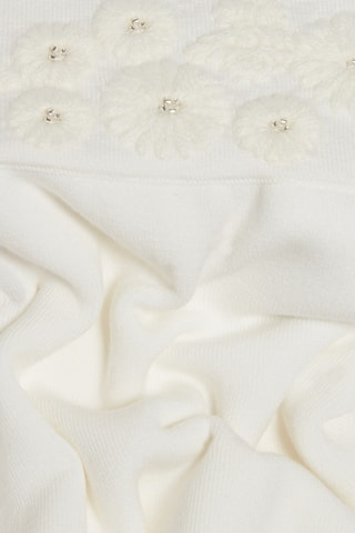 Recht Rok Hoge Taille Ecru
