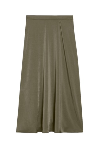 Halflange Rok Kaki