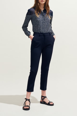 7/8 Broek - Marineblauw