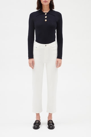 Rechte Jeans Wit