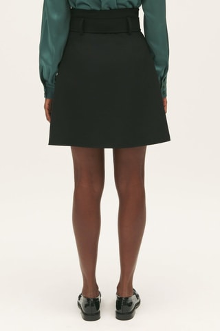 Trapeziumrok Hoge Taille - Zwart