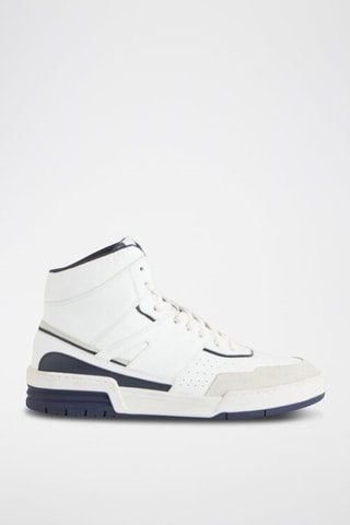 Hoge Leren Sneakers - Wit