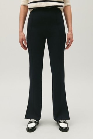 Broek Bootcut - Marineblauw
