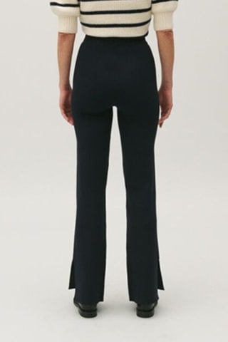 Broek Bootcut - Marineblauw