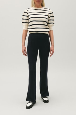 Broek Bootcut - Marineblauw