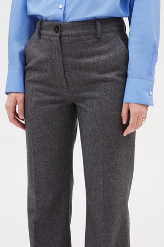 Wollen Broek Grijs