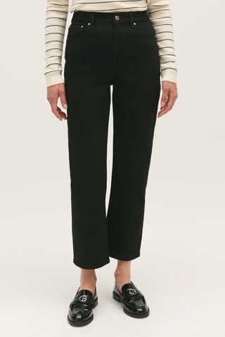 Jeans Hoge Taille - Zwart