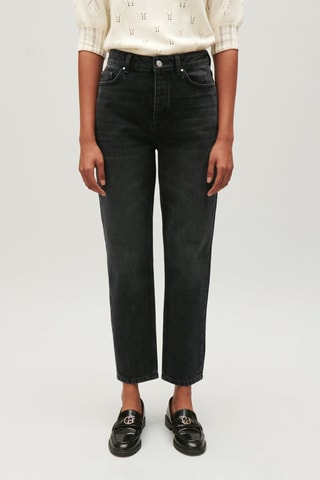 Jeans Hoge Taille - Antraciet