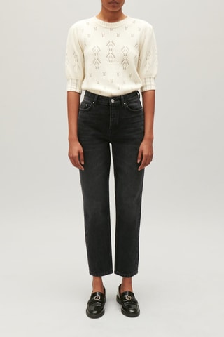 Jeans Hoge Taille - Antraciet