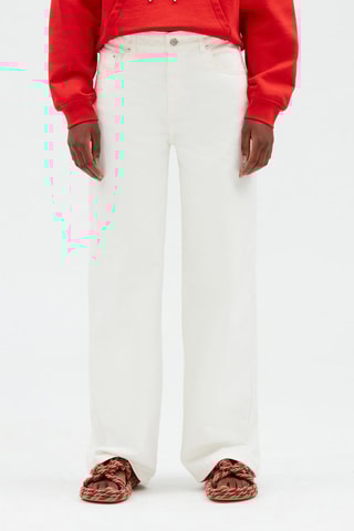Wijde Jeans Wit