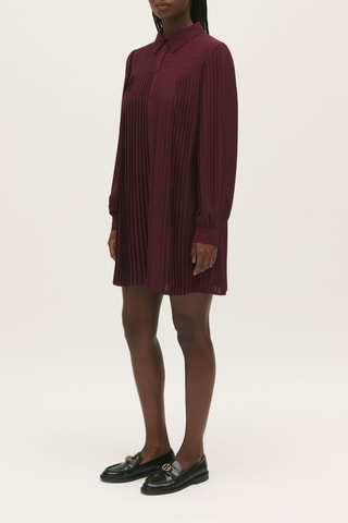 Blouse-jurk - Bordeauxrood
