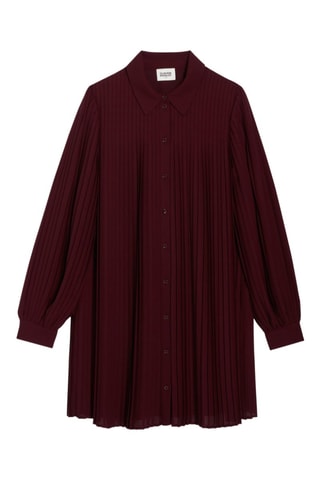 Blouse-jurk - Bordeauxrood