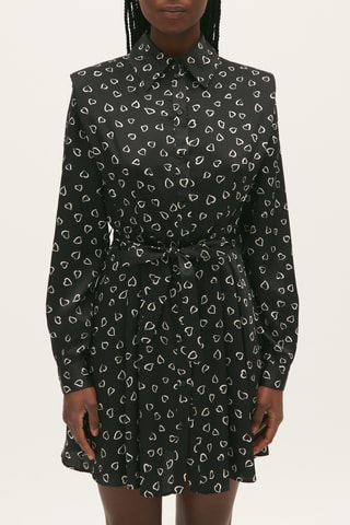 Blouse-jurk - Zwart