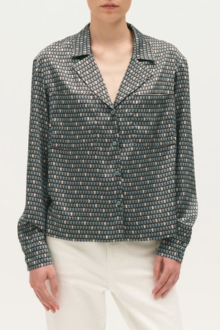 Blouse - Zwart en Hemelsblauw