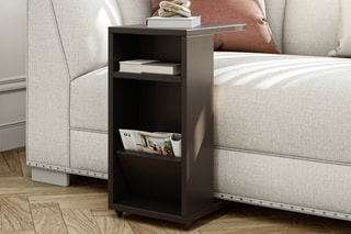 Table d'appoint Anthracite - 30 x 63 x 40 cm 