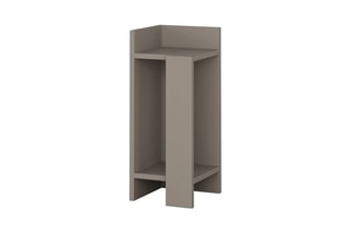 Table de chevet Gris - 25 x 27 x 60 cm