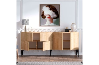Bahut 6 portes - 180 x 40 x 80 cm