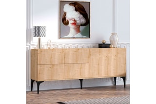 Bahut 6 portes - 180 x 40 x 80 cm