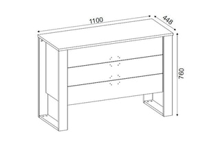 Commode 3 tiroirs - 110 x 76 x 44,8 cm