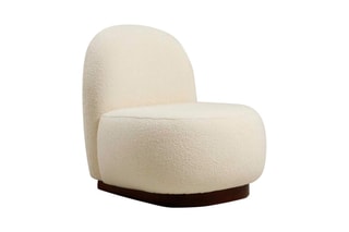 Fauteuil Tina - Blanc - Revêtement en tissu