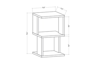 Table de chevet Carter - 29,6 x 49,4 x 29,6 cm