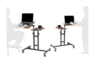 Bureau nomade réglable - 58 x 45,5 x 62-87 cm