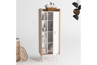Meuble de salle de bain 1 porte - 50 x 140 x 30 cm