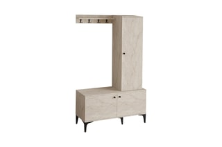 Meuble d'entrée 3 portes Lex - 110 x 175 x 40 cm