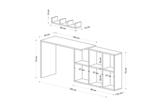 Bureau Blake - 74 x 125 x 45 cm
