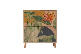 Meuble de rangement 4 portes Multilüx Saka - 95 x 111 x 36 cm