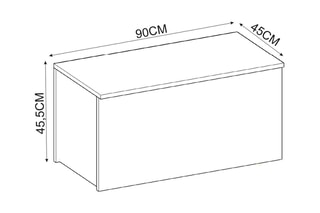 Coffre de rangement - 90 x 45,5 x 45 cm