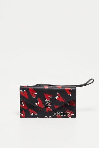 Pochette en cuir - Noir