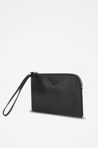 Pochette en cuir - Noir